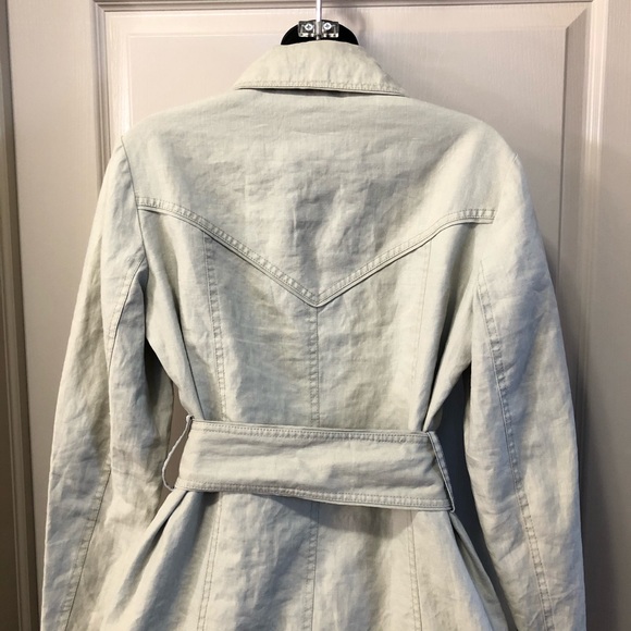 Wilfred linen trench coat sz M - Picture 6 of 8